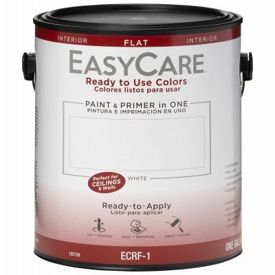 True Value EasyCare Ready To Use Colors Paint & Primer Interior Flat Latex (1 Gallon, Flat)