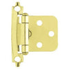 Polished Brass Self-Closing Overlay Hinges, 2-Pk.