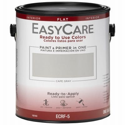 True Value EasyCare Ready To Use Colors Paint & Primer Interior Flat Latex