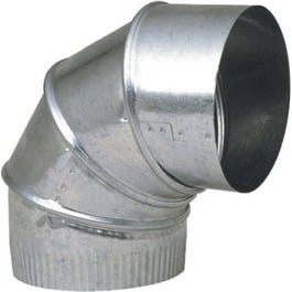 Stove Pipe Fitting, Galvanized Adjustable Elbow, 4-In.