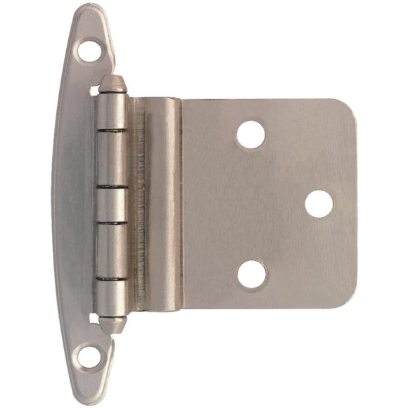 Liberty Satin Nickel 3/8 In. Inset Hinge, Without Spring, (10-Pack)