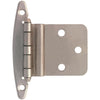 Liberty Satin Nickel 3/8 In. Inset Hinge, Without Spring, (2-Pack)