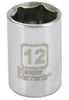 Master Mechanic Metric Shallow Socket, 6-Point 1/4 In. Drive