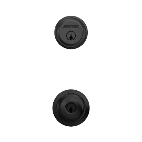 Schlage Single Cylinder Deadbolt and Plymouth Knob Keyed Entry Lock