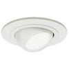 Light Fixture, Adjustable Eyeball, White, 4-In.