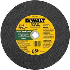 Masonry Cutting Wheel, 12-In. x 1/8-In. x 1-In.