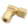 Brass Compression Elbow, Tube Ends, Lead-Free, 1/2 x 1/2-In.