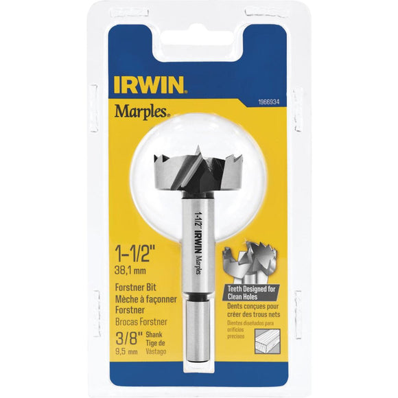 Irwin Marples 1-1/2 In. 3-1/2 In. 3/83/8 In. Reduced Forstner Drill Bit