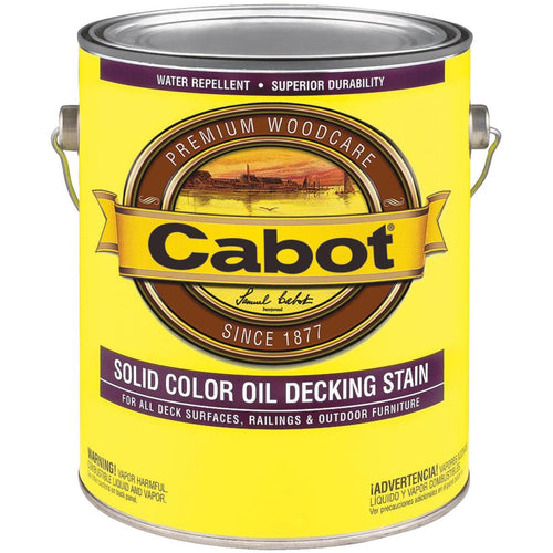 Cabot VOC Solid Color Oil Deck Stain, White Base, 1 Gal.