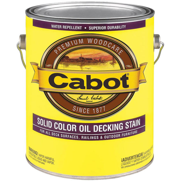 Cabot VOC Solid Color Oil Deck Stain, Medium Base, 1 Gal.